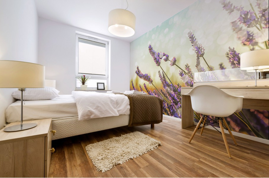 Sparkling lavender Mural print