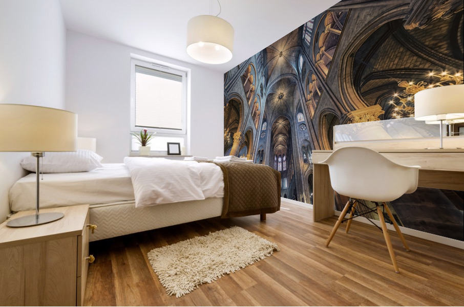 Inside Notre-Dame Mural print