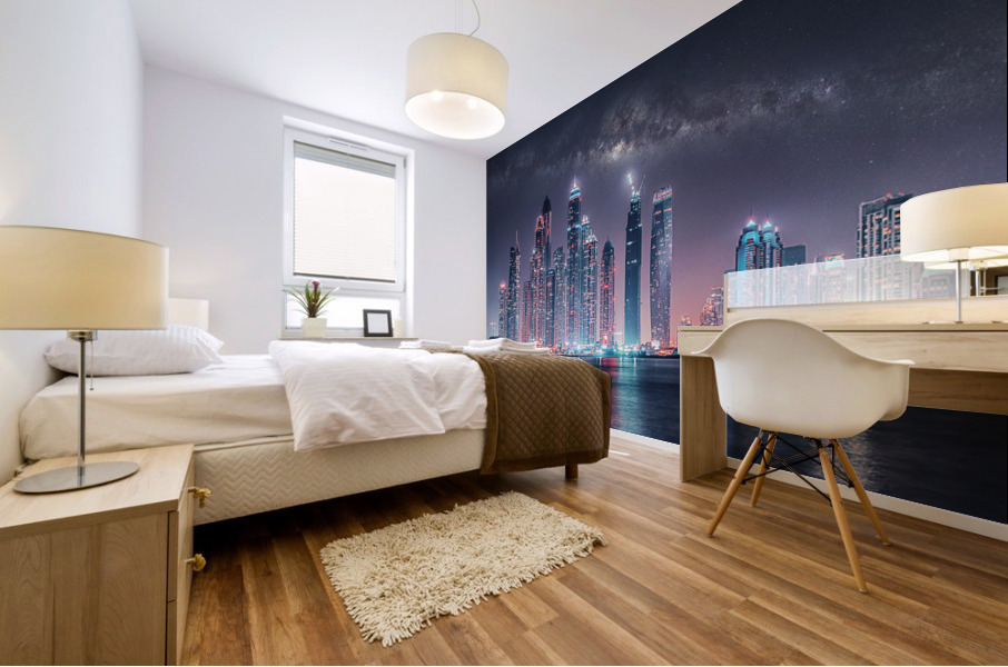 Dubai Night Mural print