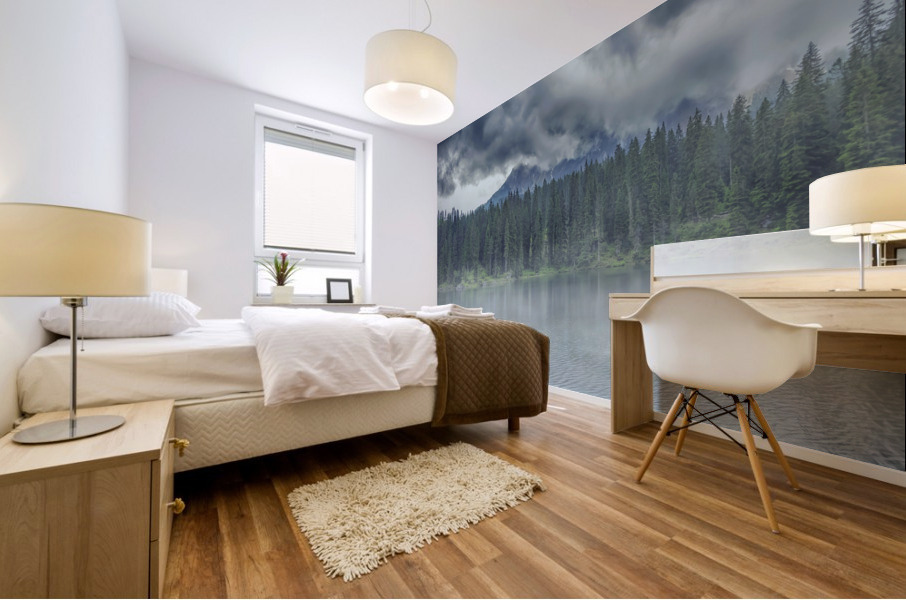 Clouds and fog Mural print