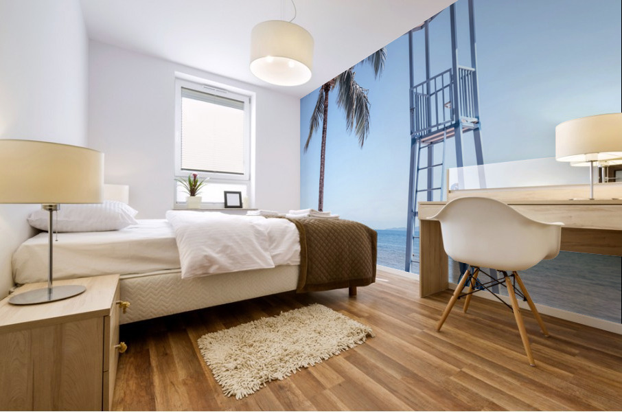 Tropical Beach Mural print