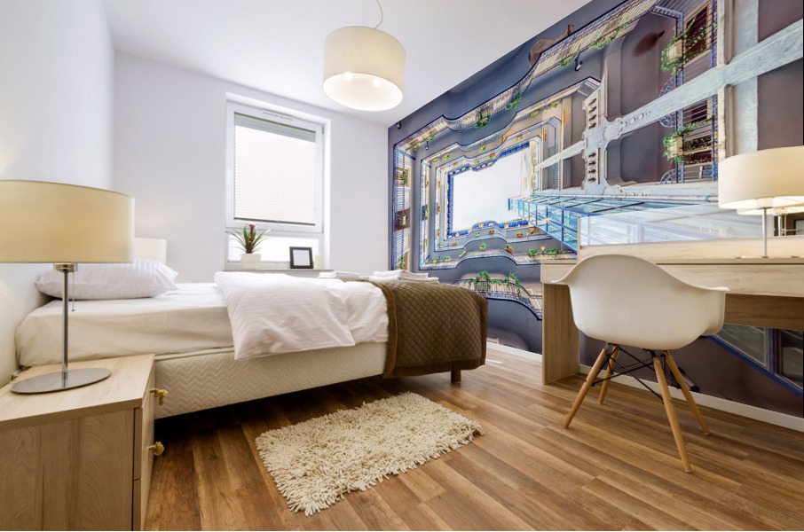Budapest Hotel Mural print