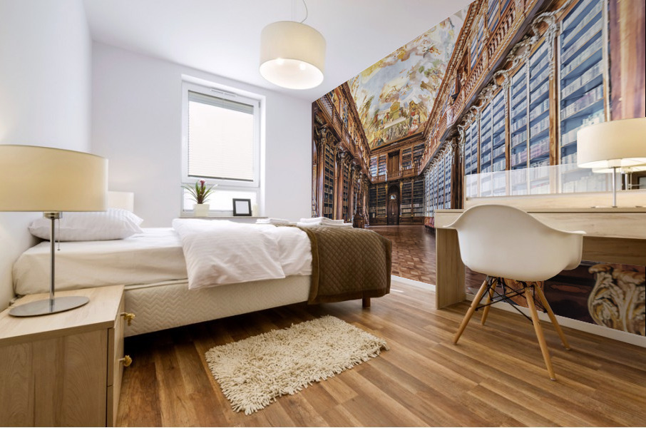 Library in Prague Mural print