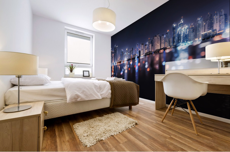Dubai Bokeh Mural print