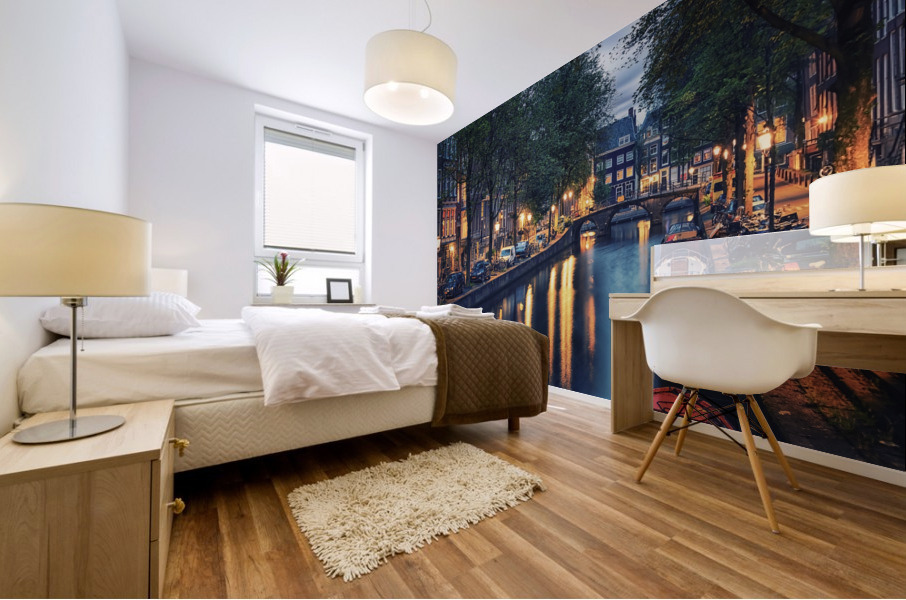 Amsterdam Evening Mural print