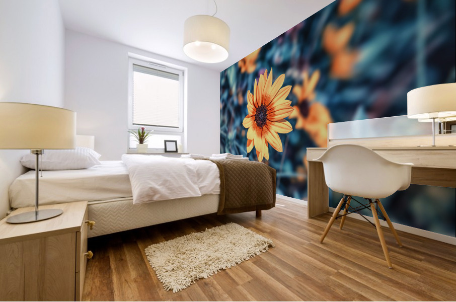 Flower Bed Mural print