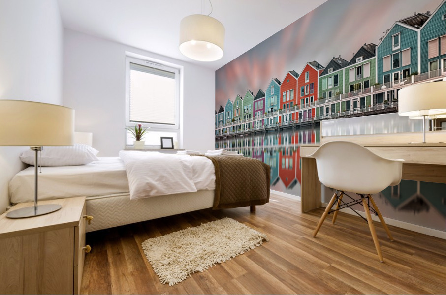Houten Mural print