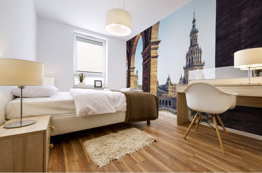 Seville Cityscape Mural print