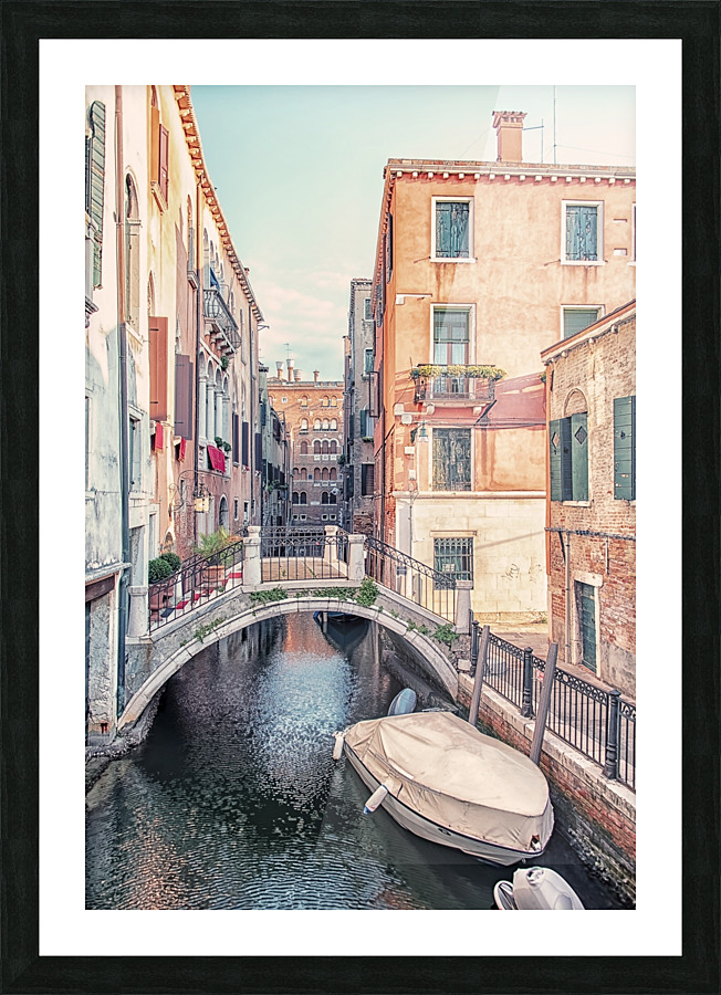 Venice canal Picture Frame print