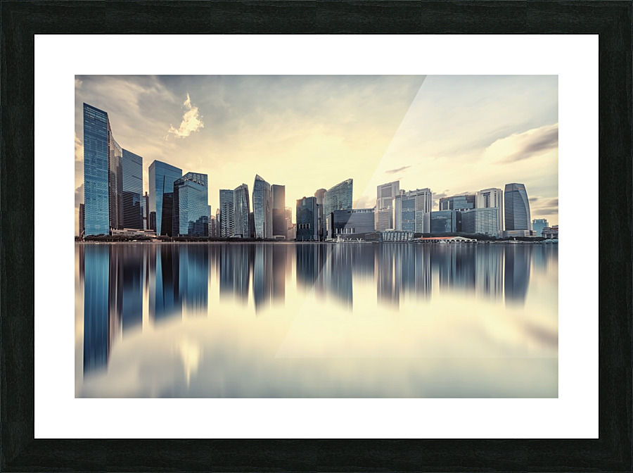 Corporate buildings Picture Frame print