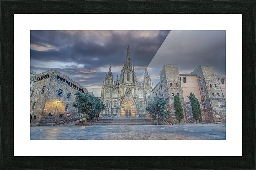 Barcelona cathedral Picture Frame print