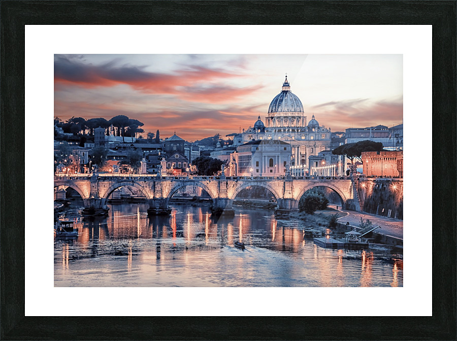 Pink Rome Picture Frame print