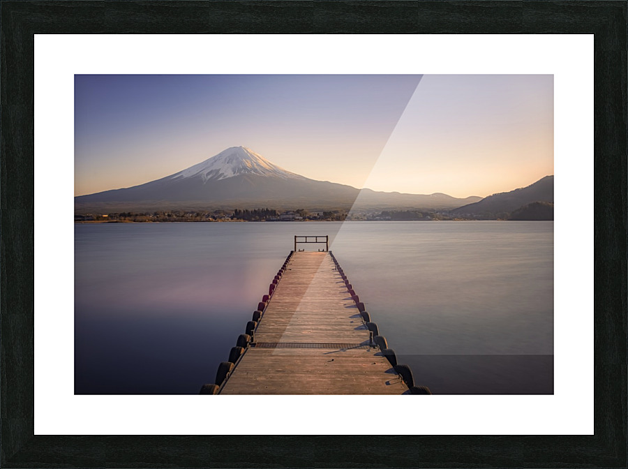 Mount Fuji sunset Picture Frame print