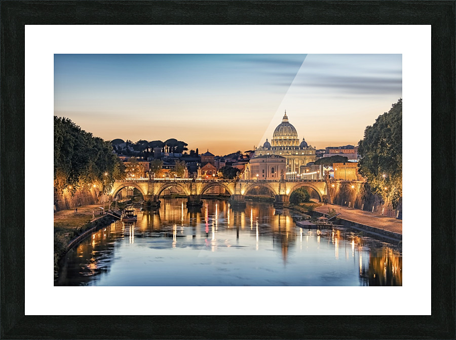 Rome in the evening Picture Frame print