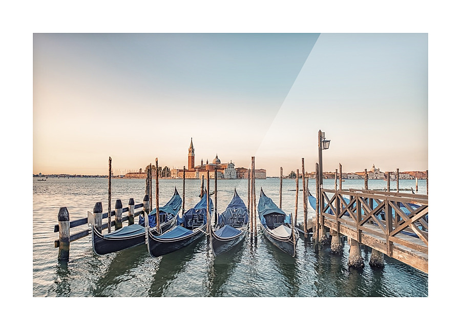 Gondolas Picture Frame print