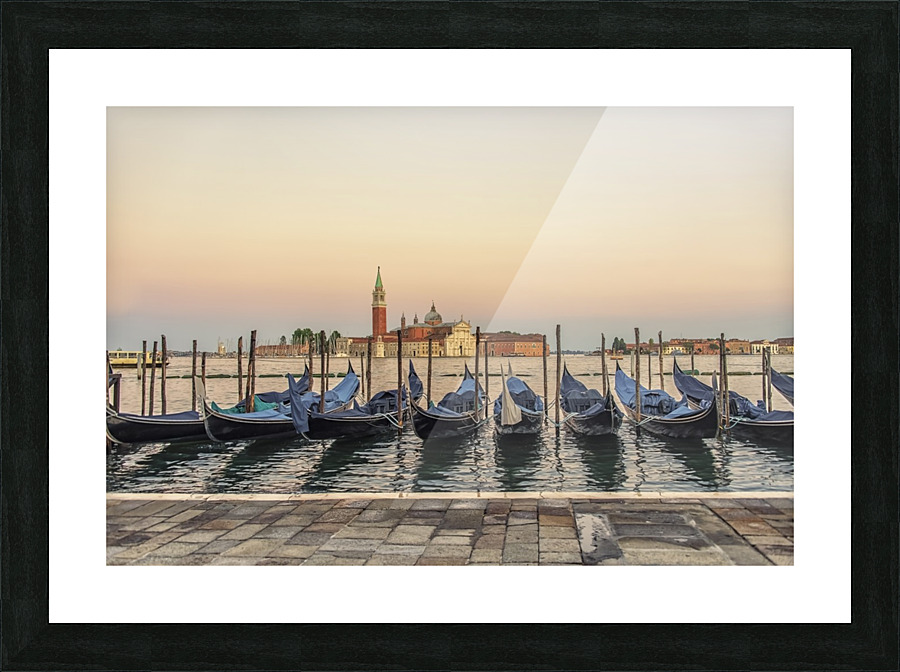 Venice gondolas Picture Frame print