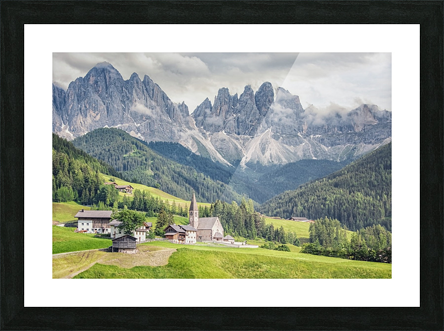 Funes valley Picture Frame print