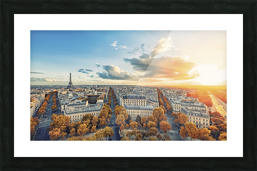Paris panorama Picture Frame print