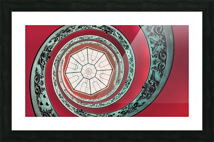 Double spiral Picture Frame print