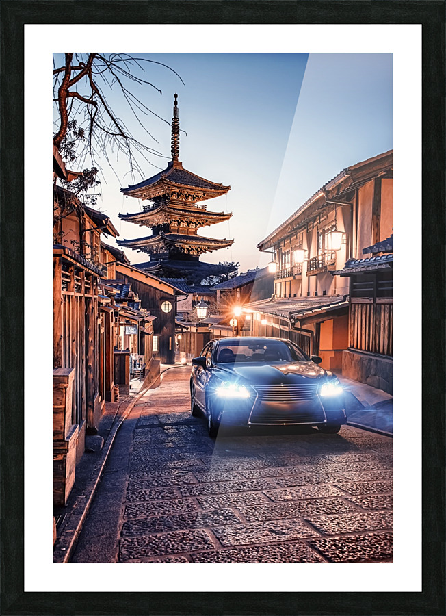 Modernity versus tradition Picture Frame print