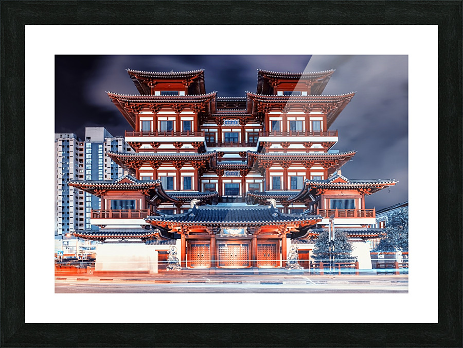  Singapore night Picture Frame print