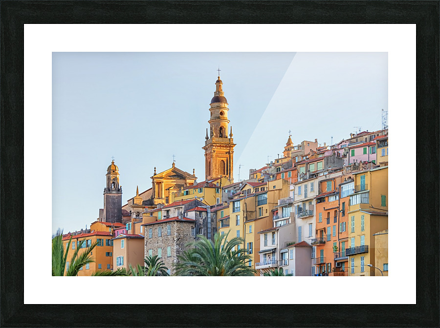  Menton roofs Picture Frame print