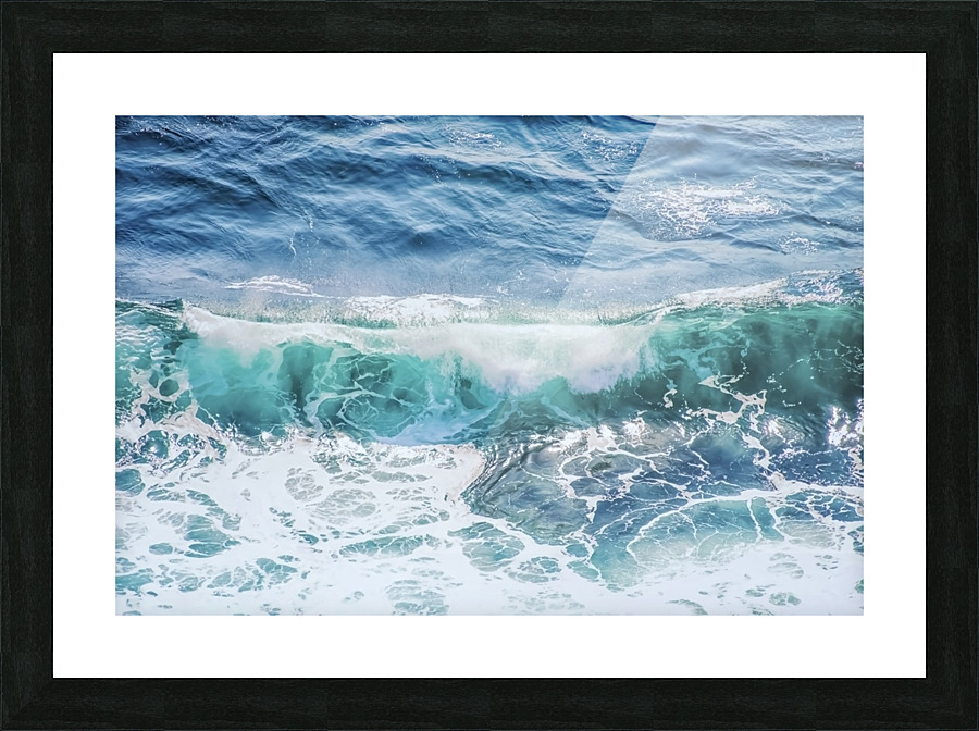 The wave Picture Frame print