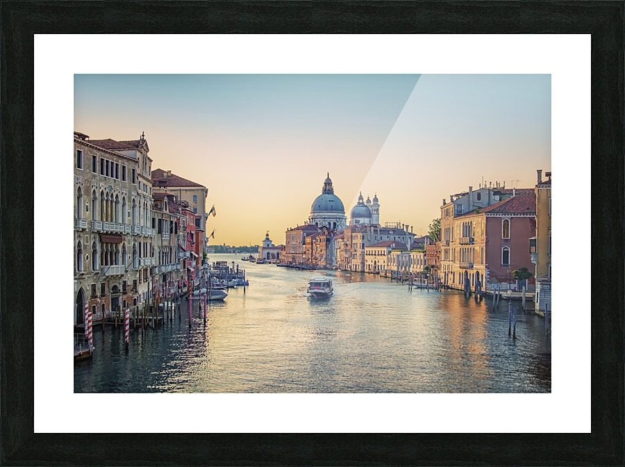 Romantic city Picture Frame print
