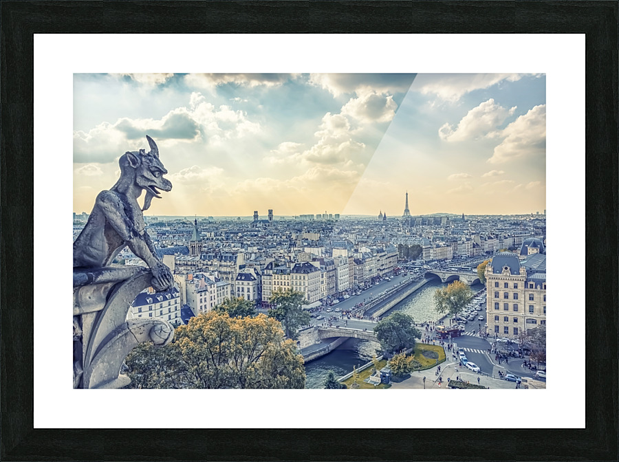 Gargoyle Picture Frame print