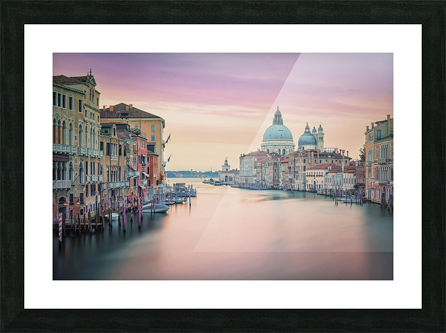 Pink Venice Picture Frame print