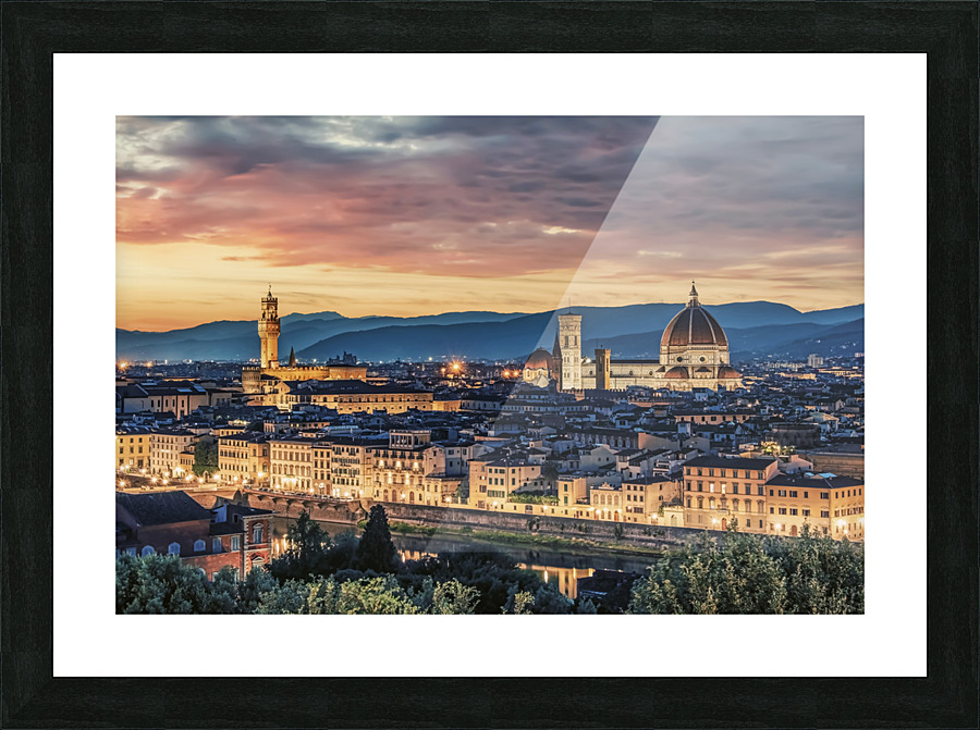 Florence at sunset Picture Frame print