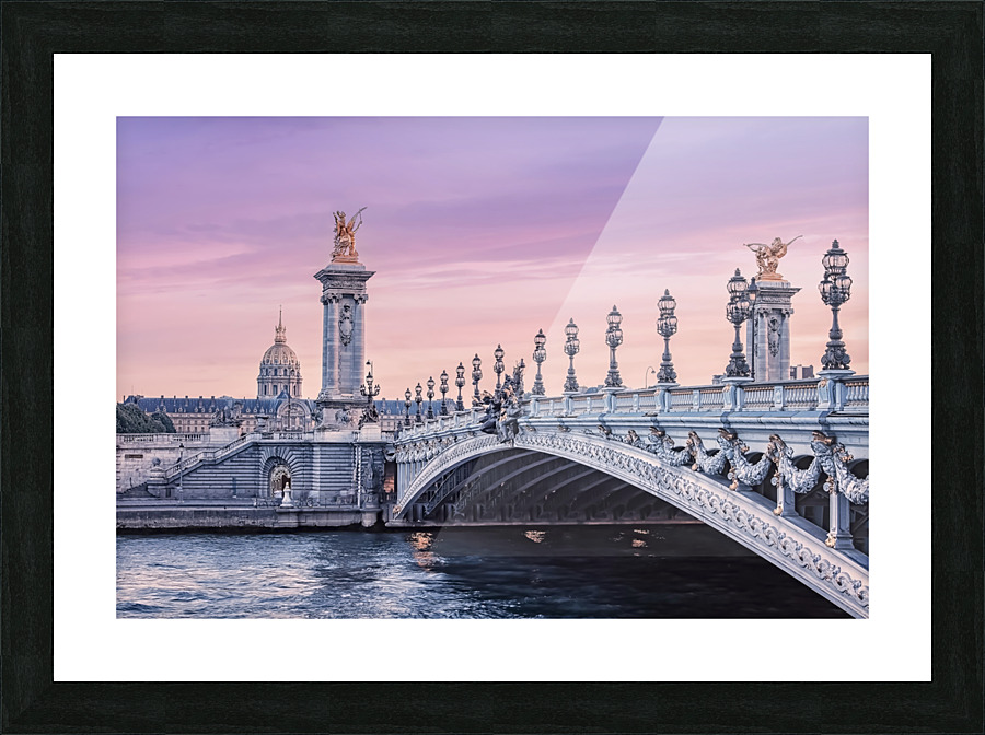 Romantic sunset Picture Frame print