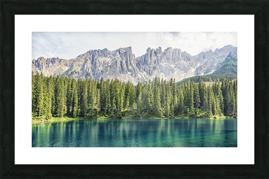 Turquoise Lake Picture Frame print