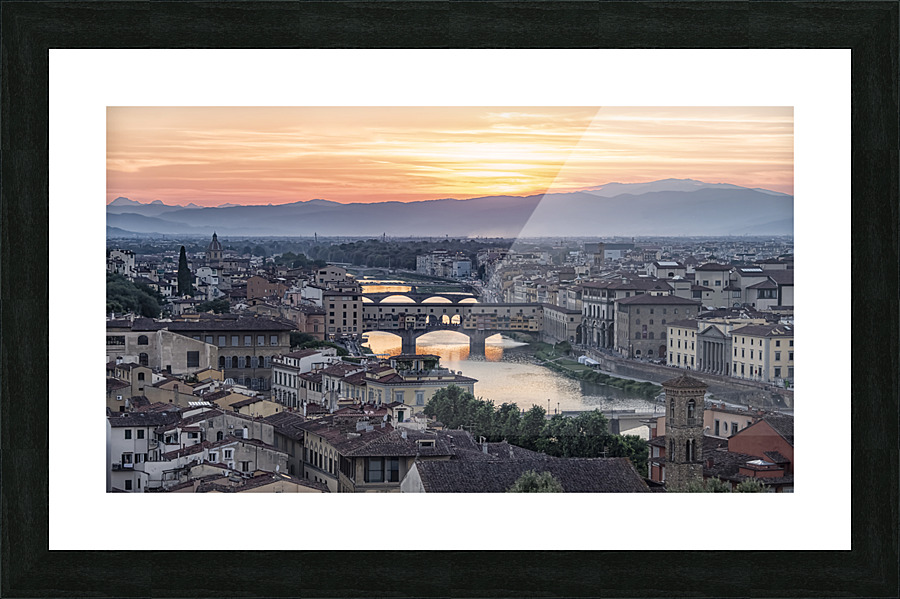 Sunset in Florence Picture Frame print