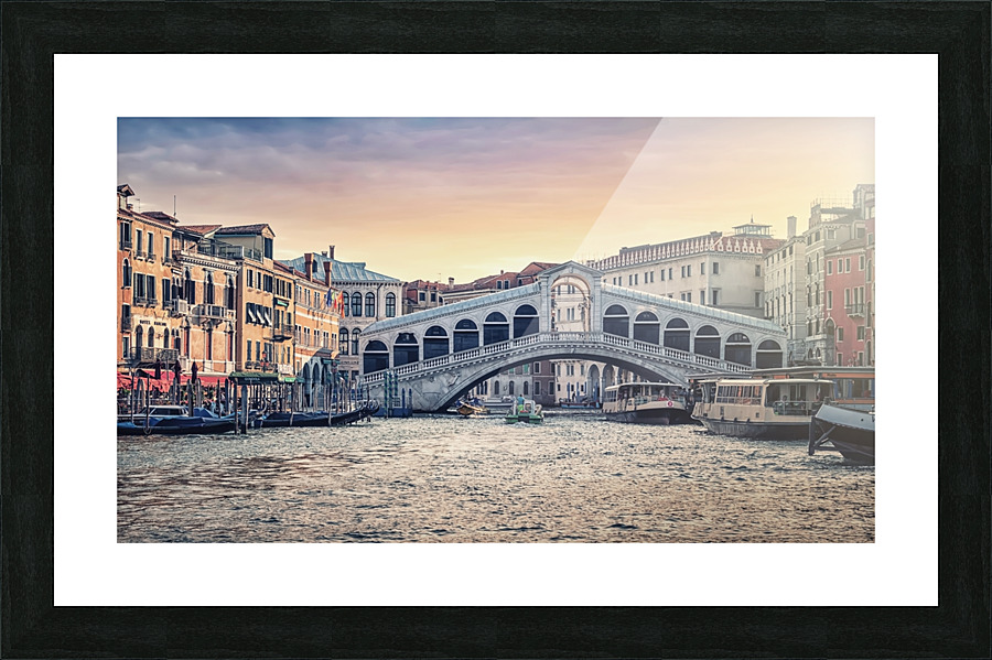 Rialto Bridge Picture Frame print
