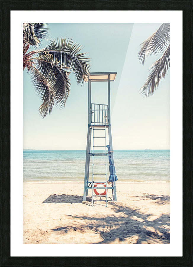 Lifeguard Stand Picture Frame print
