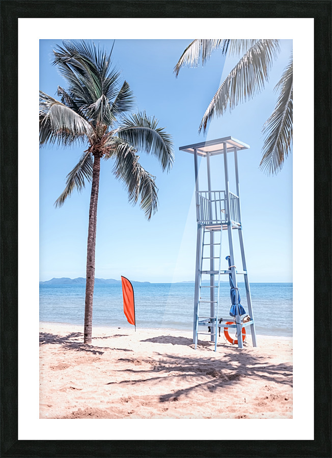 Tropical Beach Picture Frame print