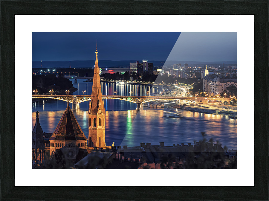 Budapest By Night Picture Frame print