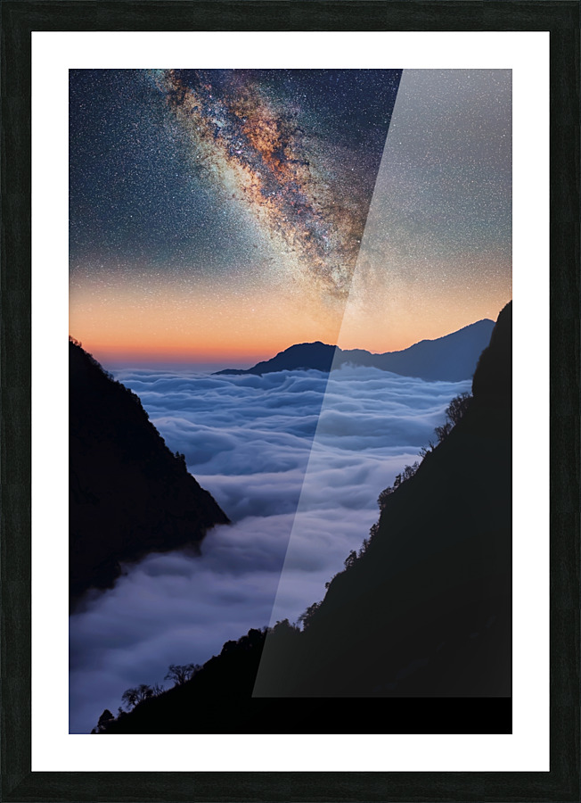 Himalayas Dusk Picture Frame print