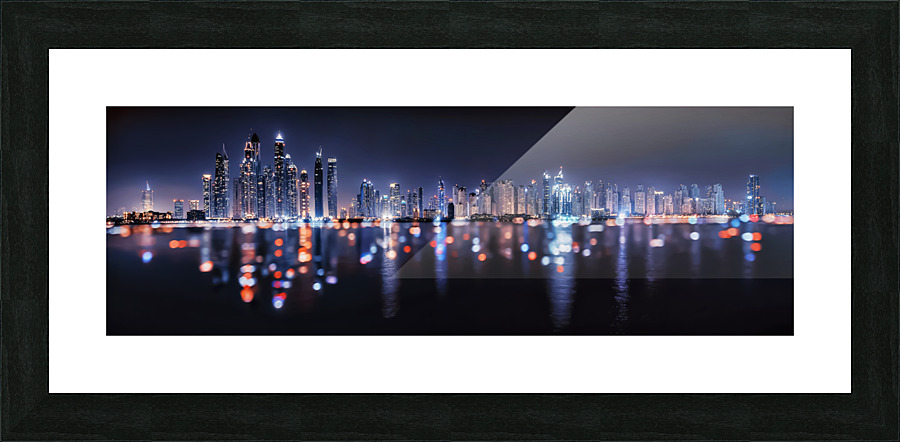Dubai Bokeh Picture Frame print