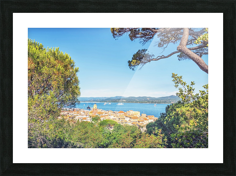 St Tropez Roofs Picture Frame print