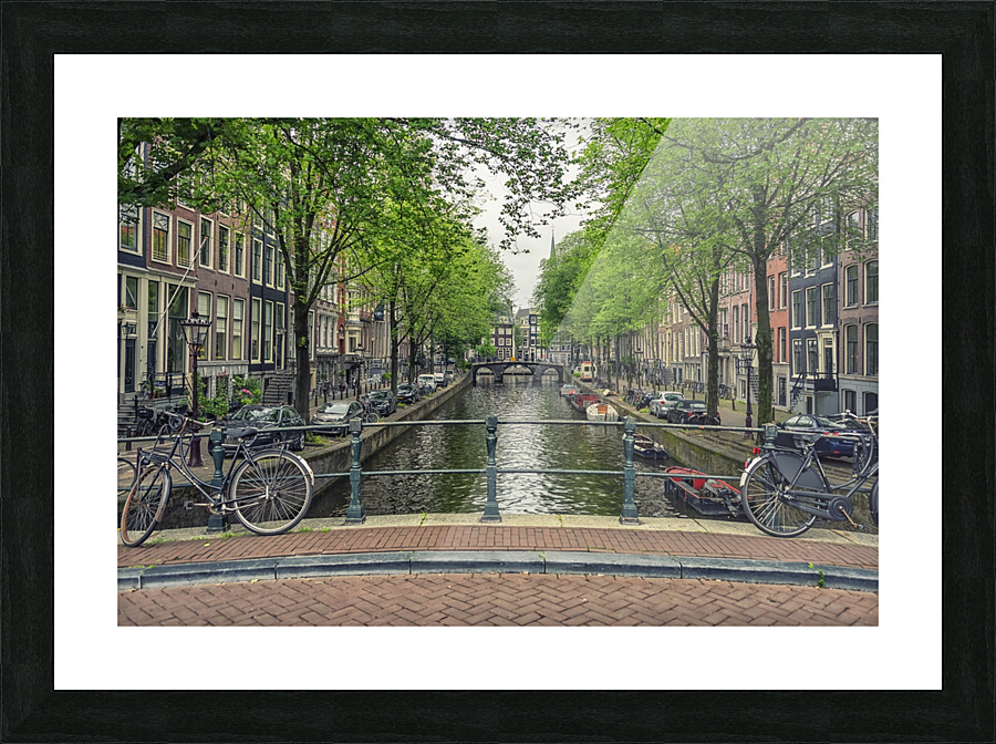 Amsterdam Canal Picture Frame print