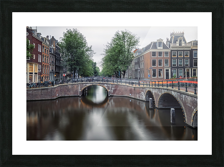Canal Corner Picture Frame print
