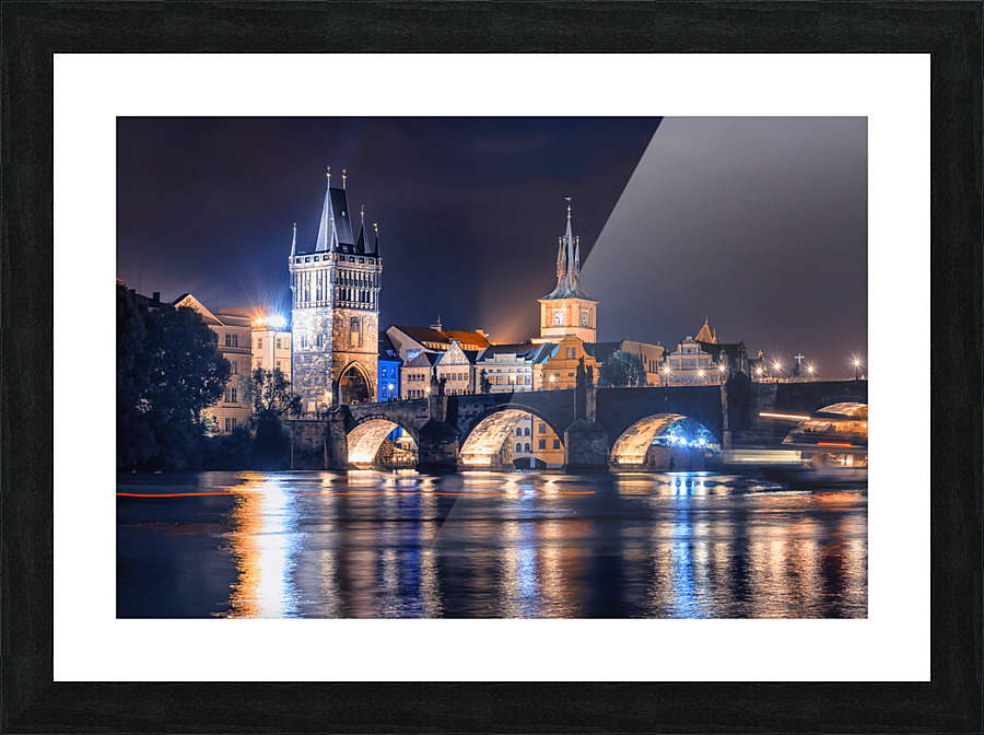 Night in Prague Picture Frame print