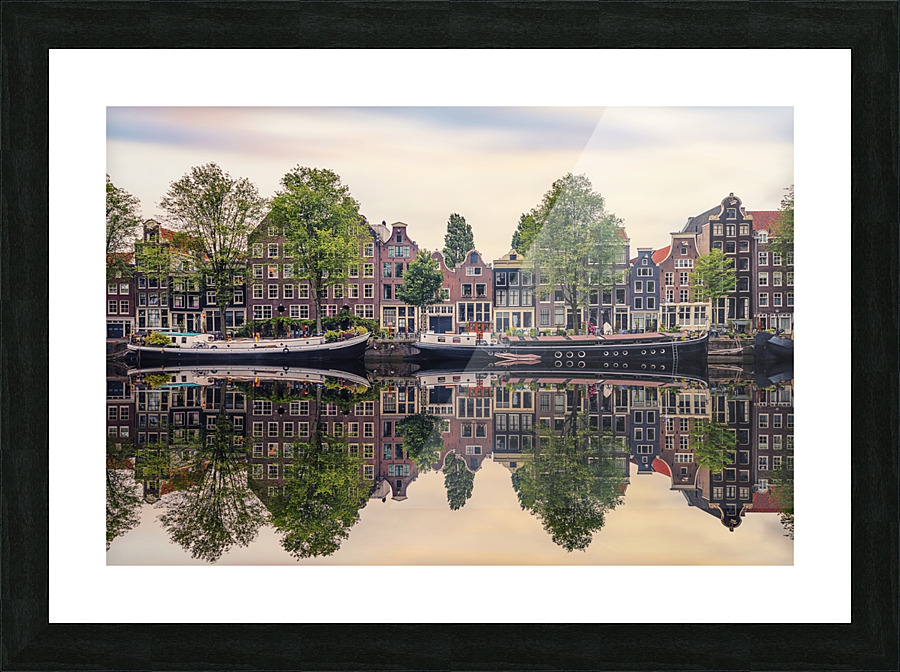 Amsterdam Reflection Picture Frame print
