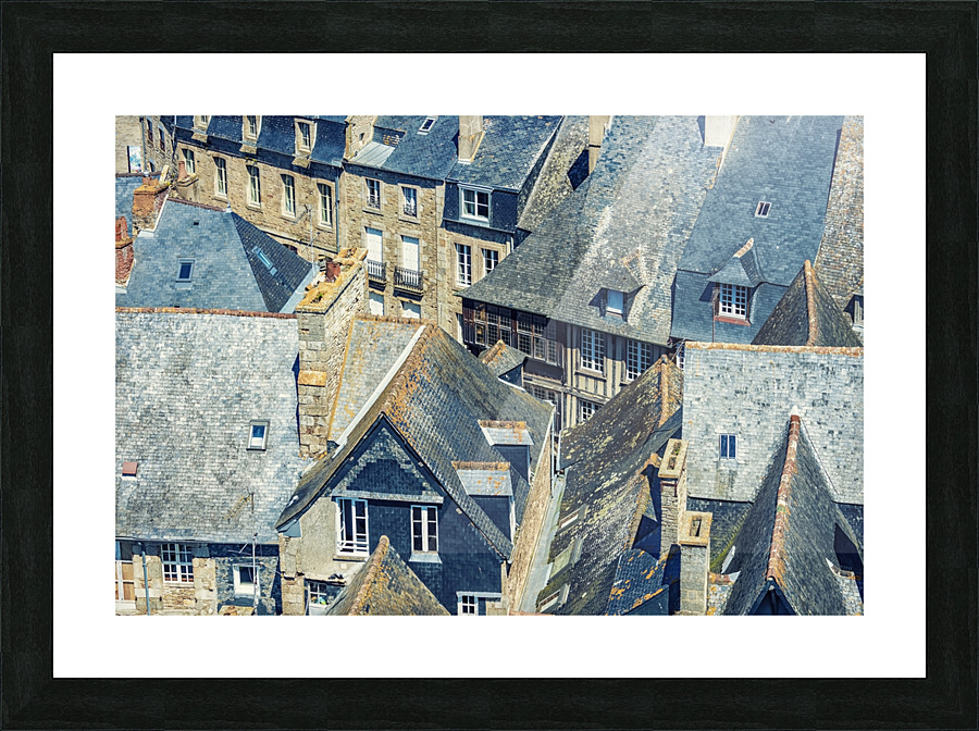 Dinan Roofs Picture Frame print