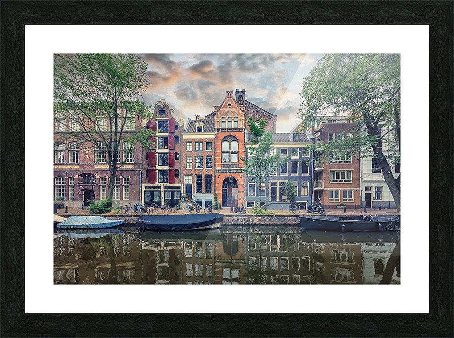 Sunset In Amsterdam Picture Frame print