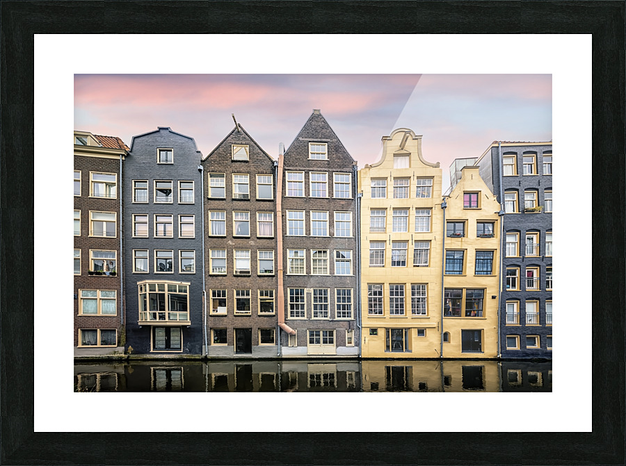 Facade in Amsterdam Picture Frame print