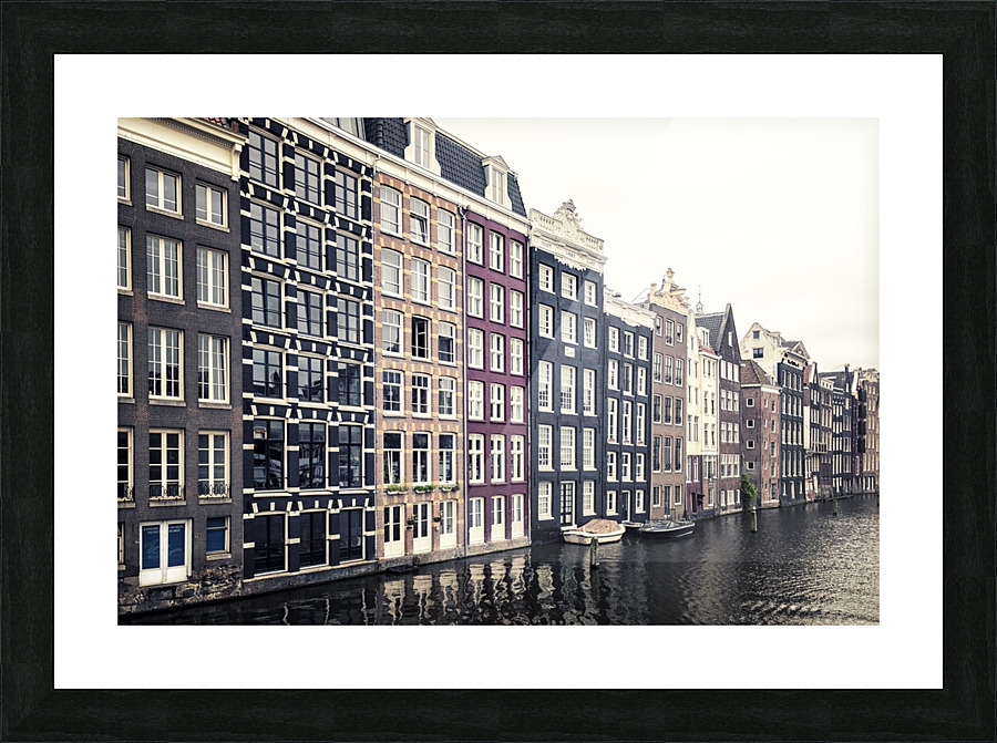 Damrak buildings Picture Frame print