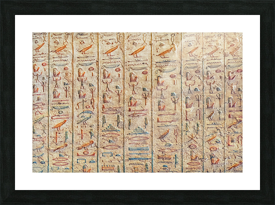 Hieroglyphs Picture Frame print